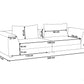 3 Seater Sofa Light Grey LERMON