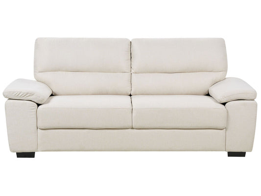 3 Seater Fabric Sofa Light Beige VOGAR
