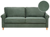 3 Seater Jumbo Cord Dark Green