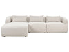Right Hand Fabric Corner Sofa Beige