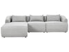 Right Hand Fabric Corner Sofa Grey