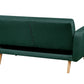 2 Seater Fabric Sofa Bed Green FLORLI