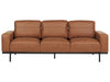 3 Seater Fabric Sofa Brown