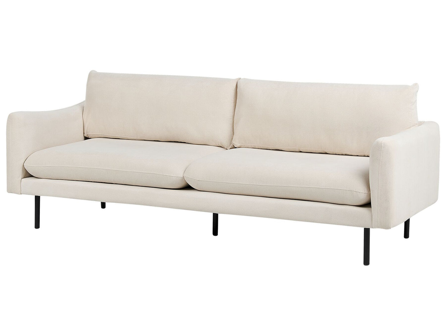 3 Seater Fabric Sofa Light Beige VINTERBRO