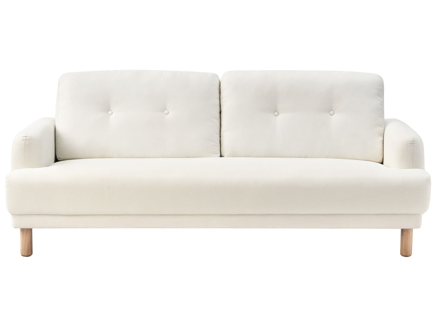 3 Seater Fabric Sofa Off-White TUVE
