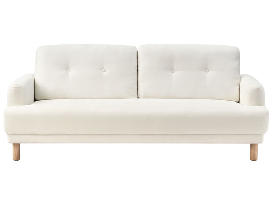 3 Seater Fabric Sofa Off-White TUVE