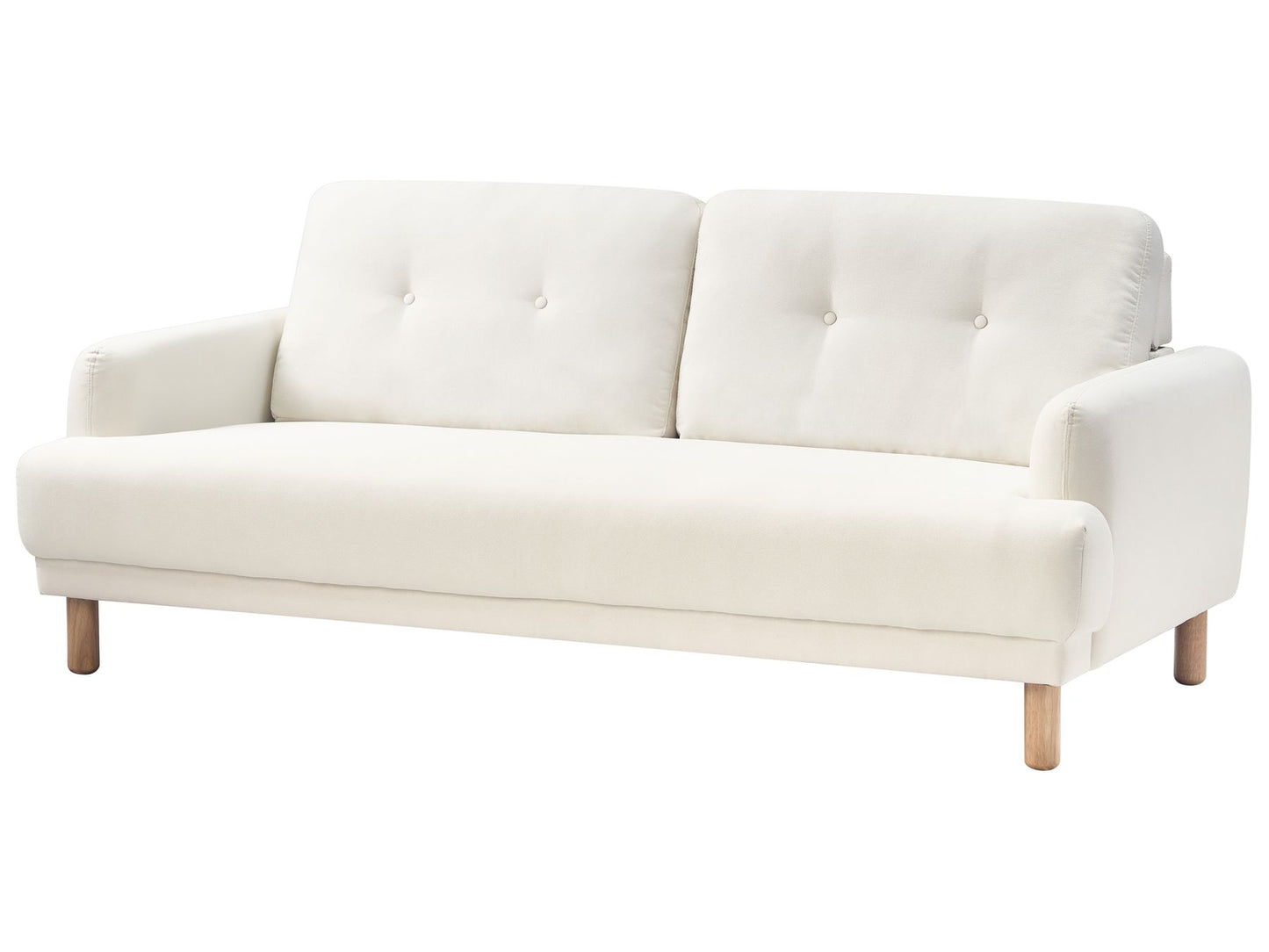 3 Seater Fabric Sofa Off-White TUVE