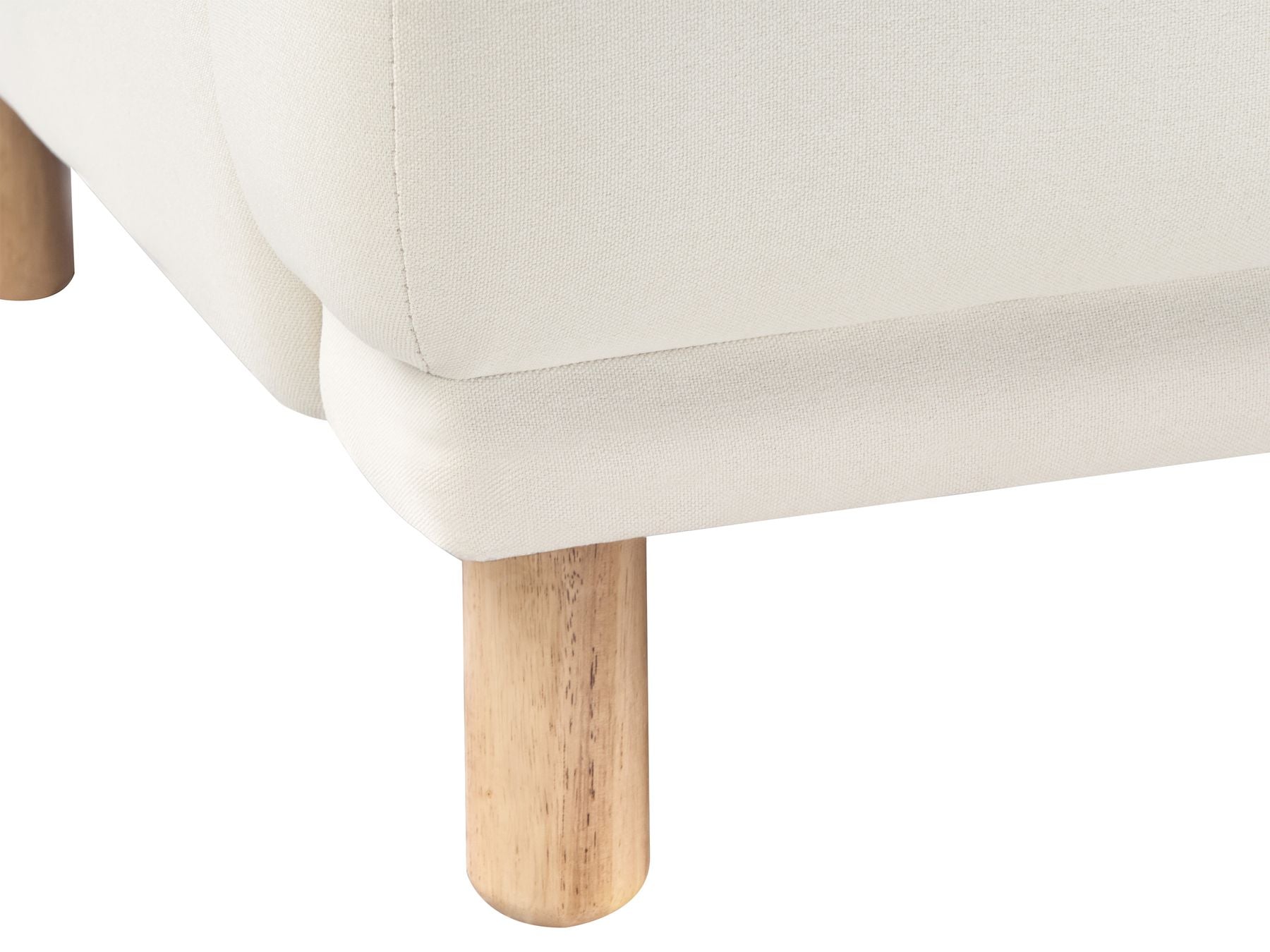 3 Seater Fabric Sofa Off-White TUVE