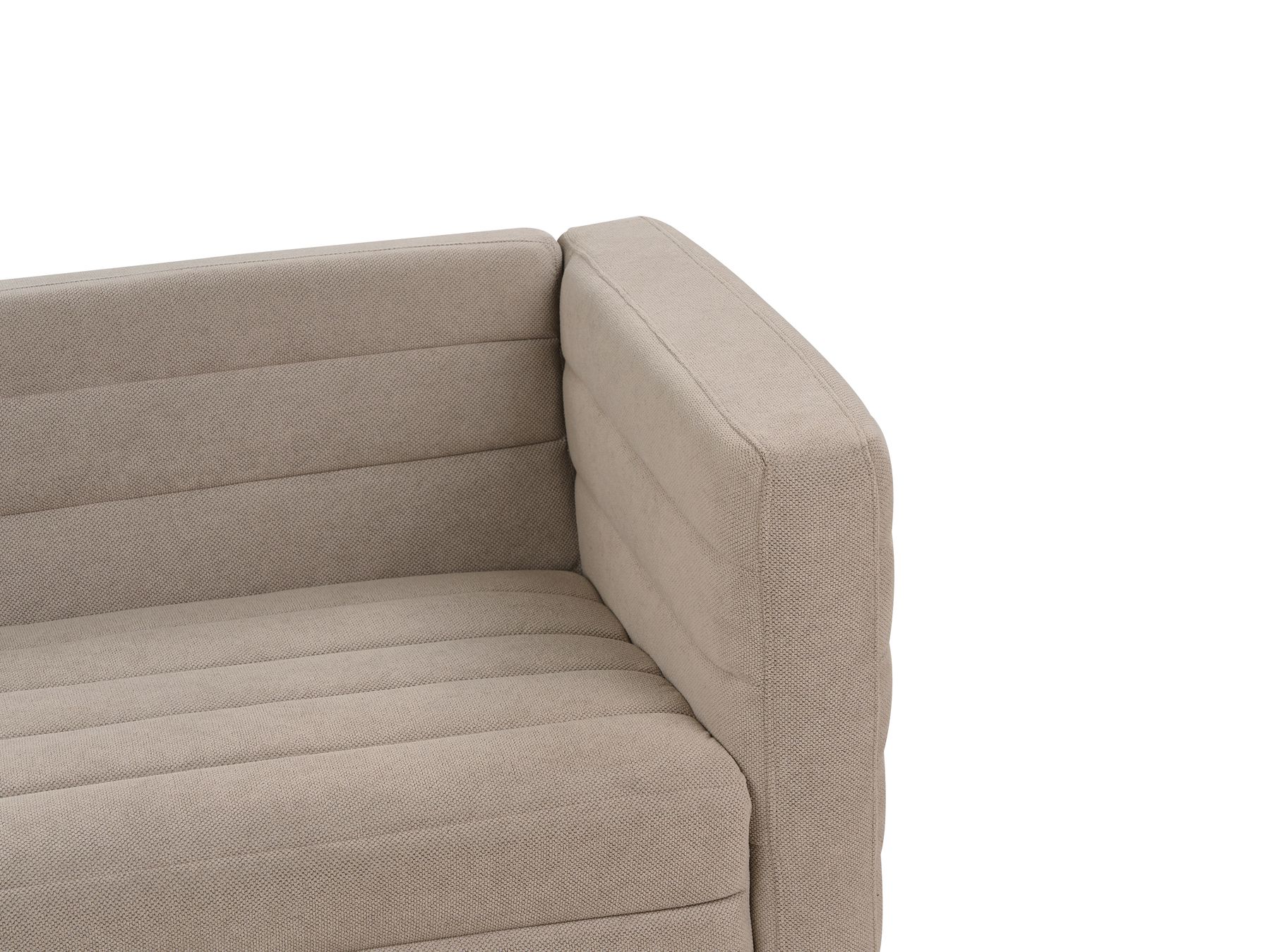3 Seater Fabric Sofa Taupe HOFN