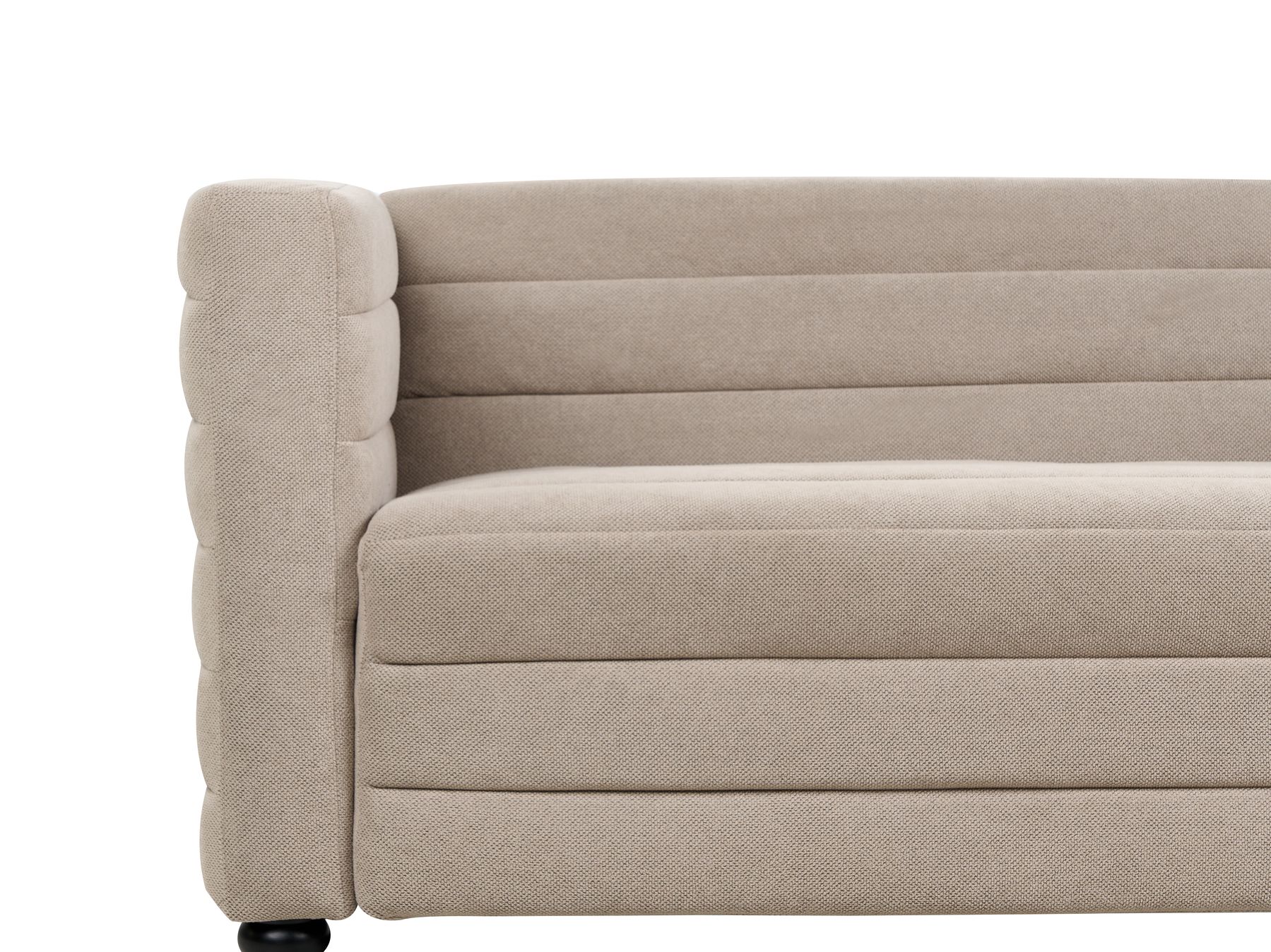 3 Seater Fabric Sofa Taupe HOFN