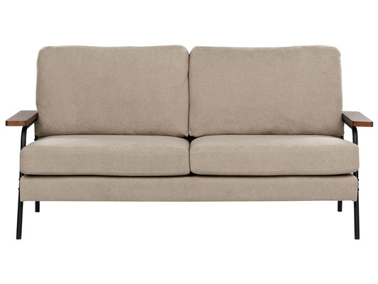 Fabric Sofa Taupe AKRANES
