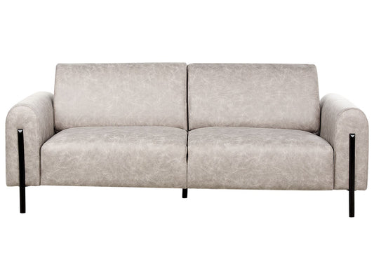 3 Seater Fabric Sofa Grey ASKIM