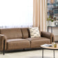 3 Seater Fabric Sofa Brown ASKIM