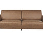 3 Seater Fabric Sofa Brown ASKIM