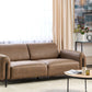 3 Seater Fabric Sofa Brown ASKIM