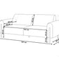 3 Seater Fabric Sofa Brown ASKIM