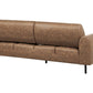 3 Seater Fabric Sofa Brown ASKIM