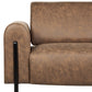 3 Seater Fabric Sofa Brown ASKIM