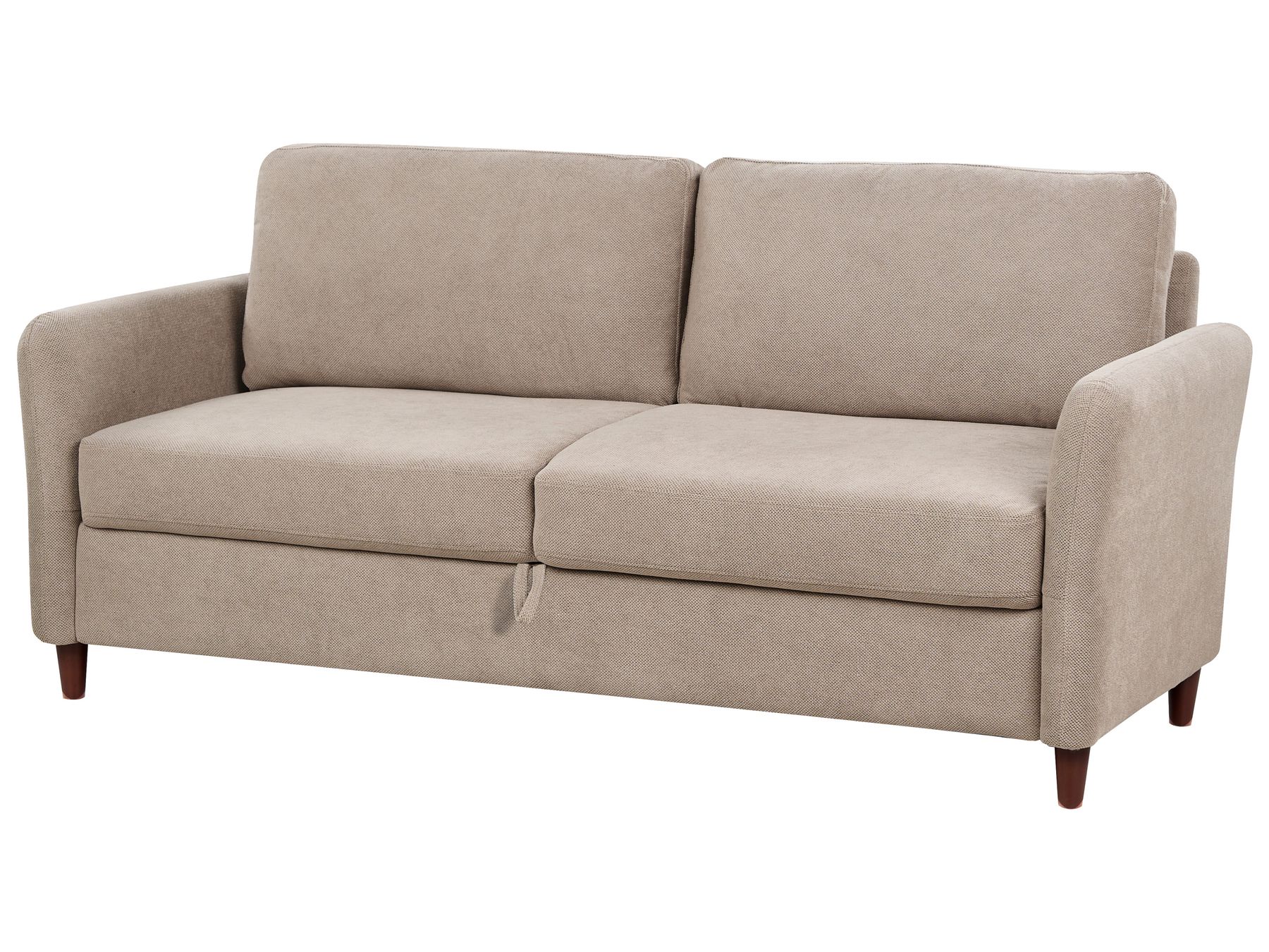 3 Seater Fabric Sofa with Storage Taupe MARE