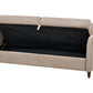 3 Seater Fabric Sofa with Storage Taupe MARE