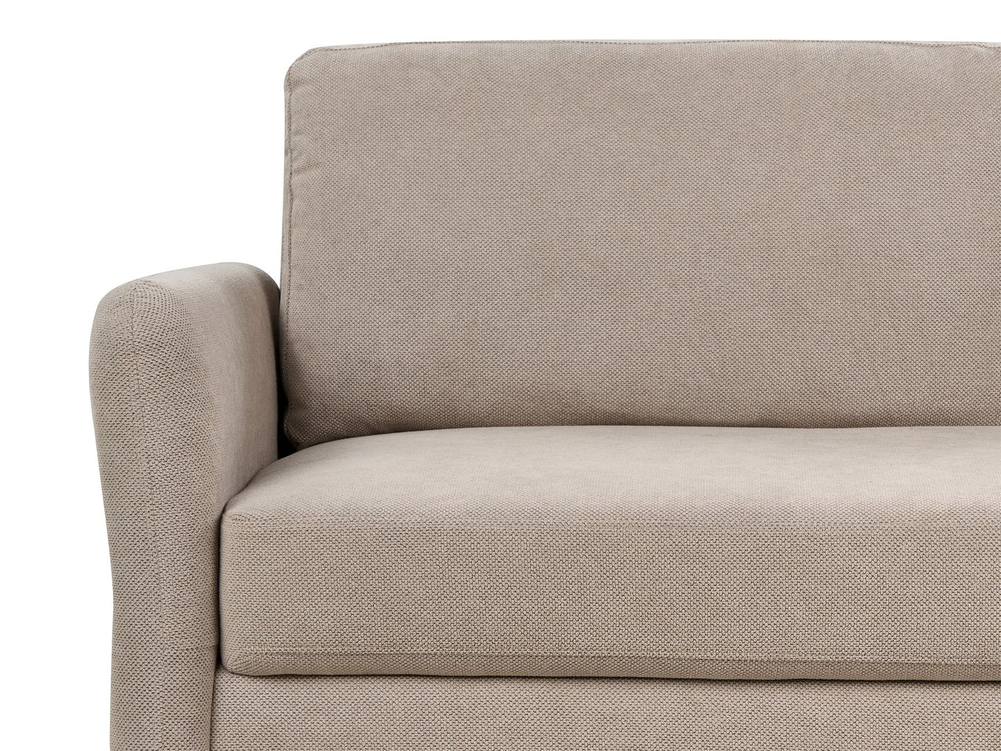 3 Seater Fabric Sofa with Storage Taupe MARE