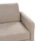 3 Seater Fabric Sofa with Storage Taupe MARE