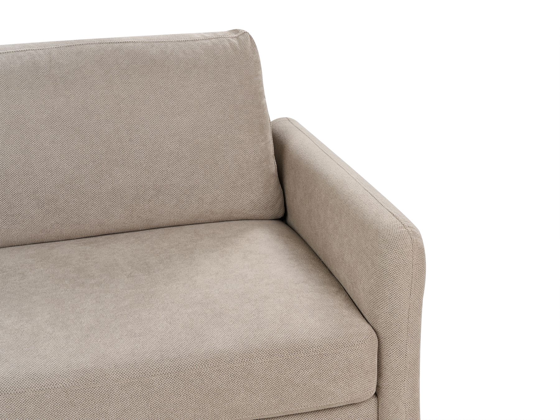 3 Seater Fabric Sofa with Storage Taupe MARE