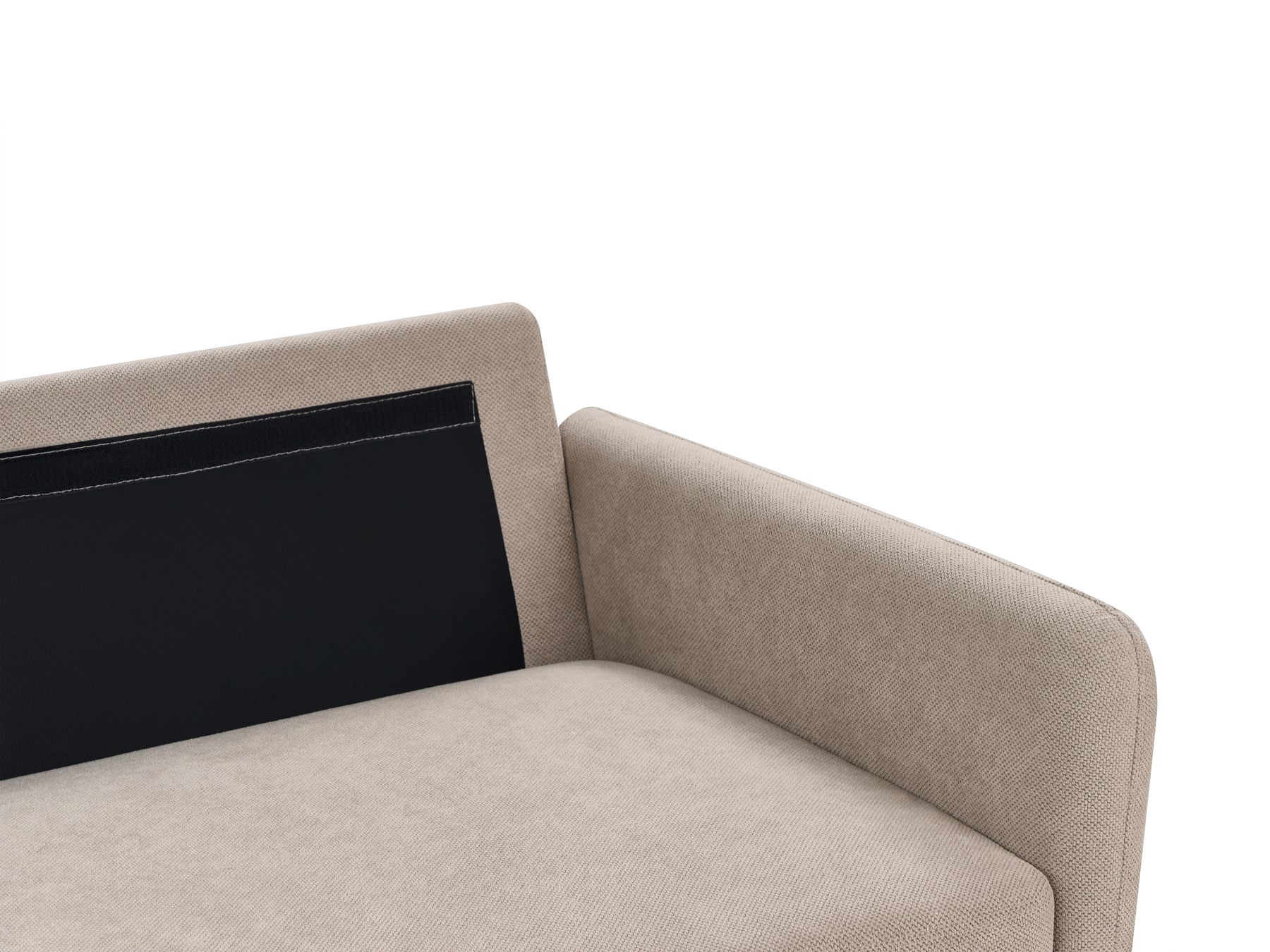 3 Seater Fabric Sofa with Storage Taupe MARE