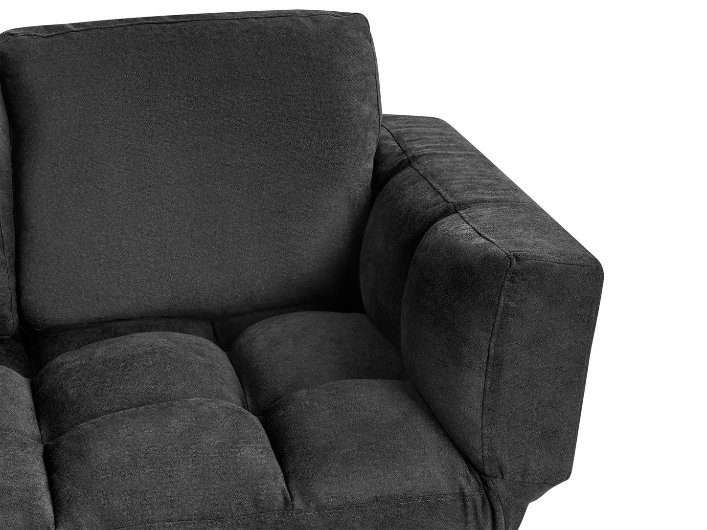 Fabric Sofa Bed Black BREKKE