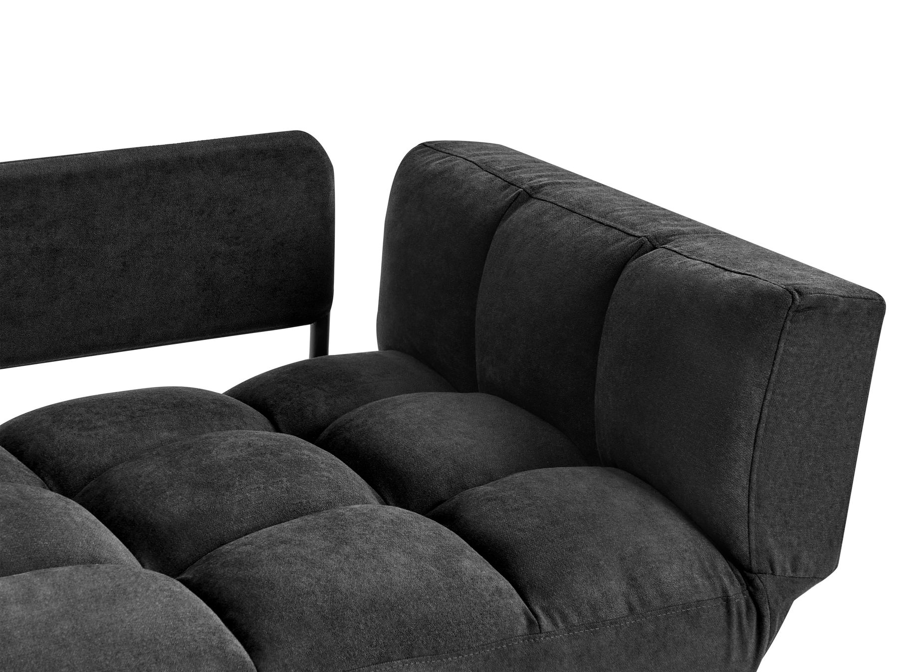 Fabric Sofa Bed Black BREKKE