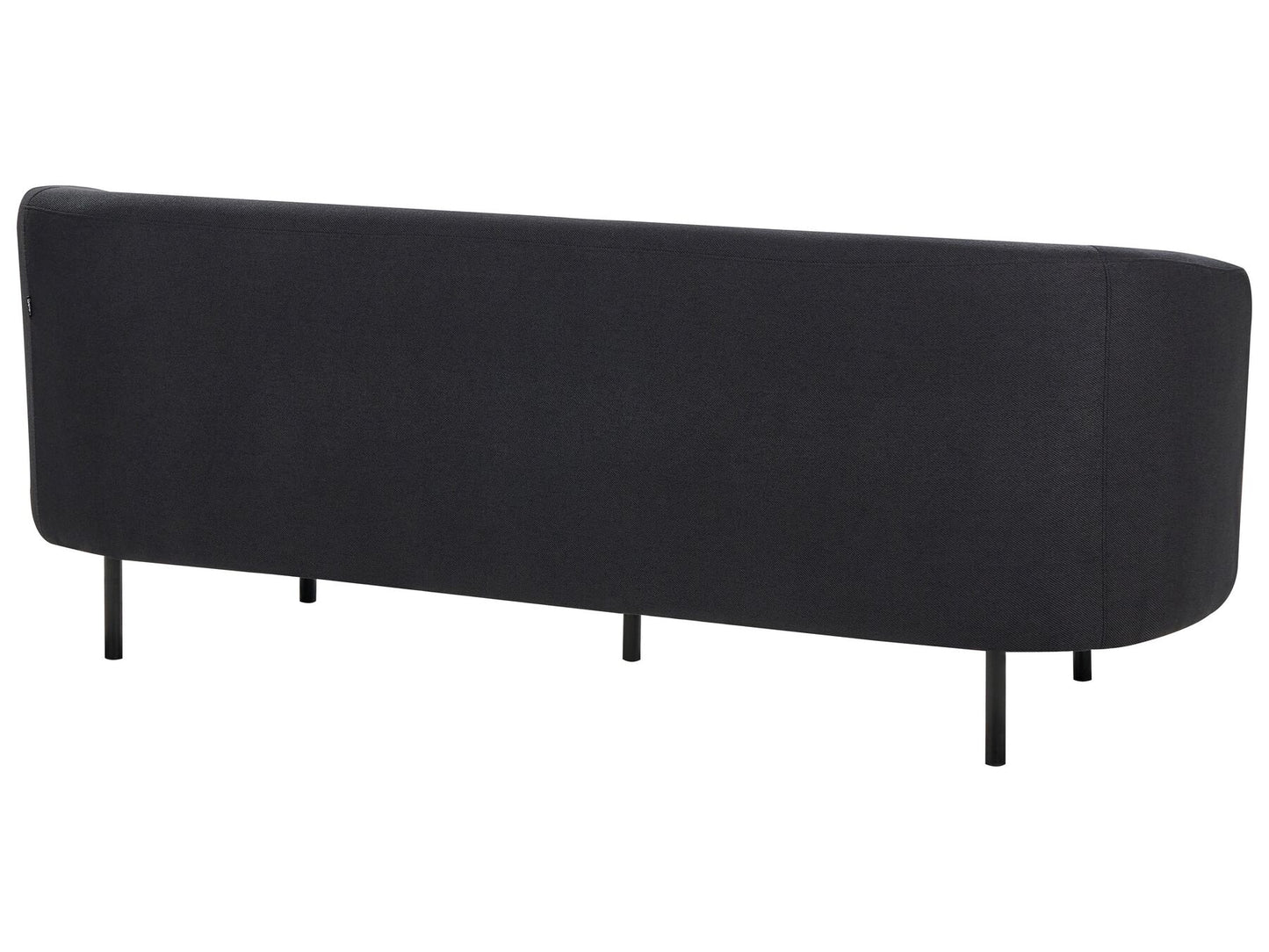 3 Seater Fabric Sofa Black LOEN