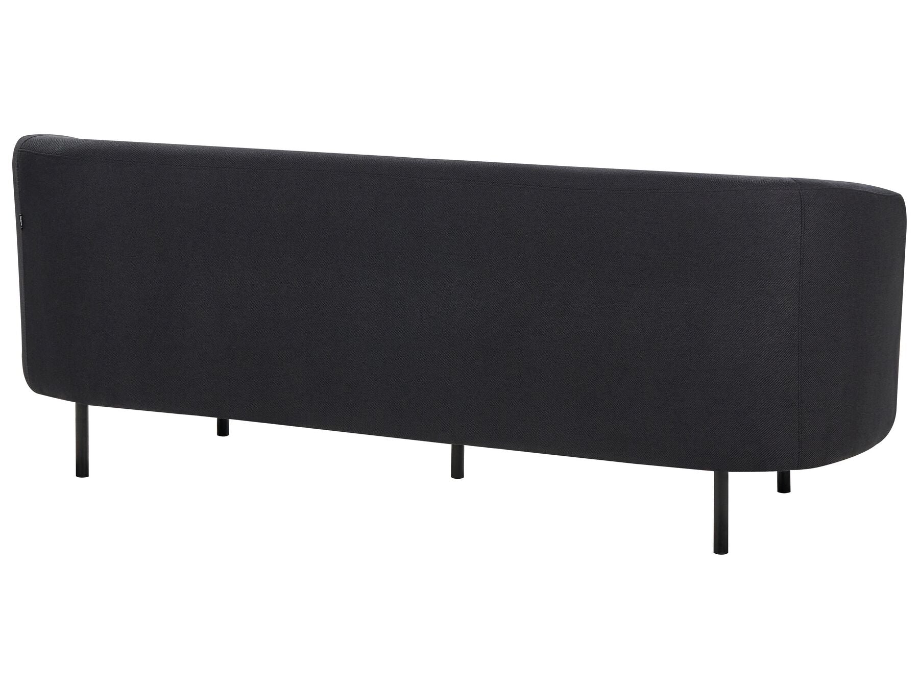 3 Seater Fabric Sofa Black LOEN