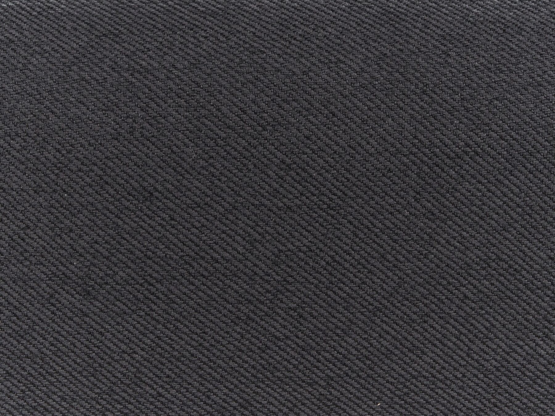3 Seater Fabric Sofa Black LOEN