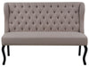 2 Seater Fabric Kitchen Sofa Light Brown