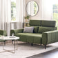 2 Seater Fabric Sofa Green VEGAMO