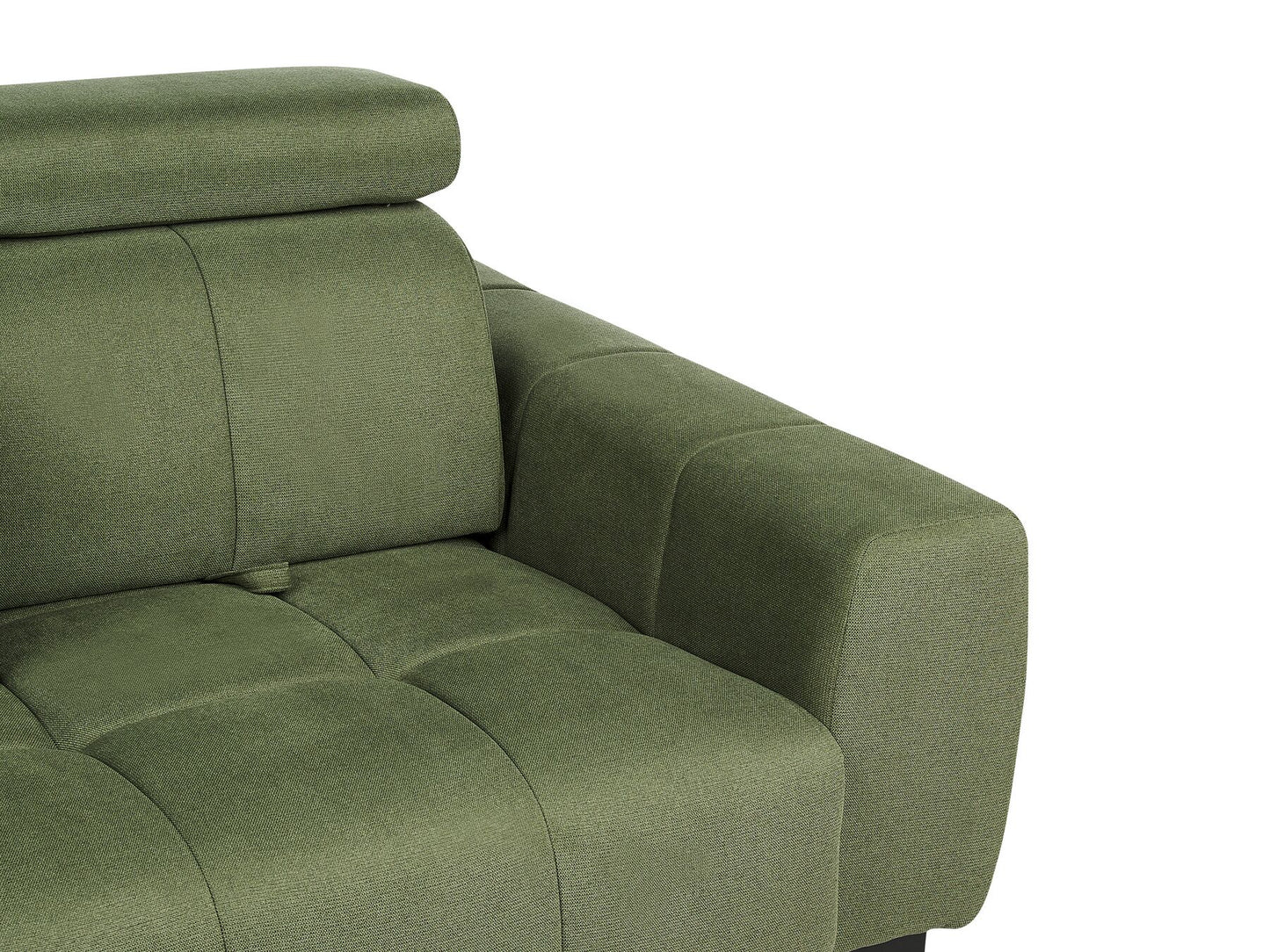 2 Seater Fabric Sofa Green VEGAMO