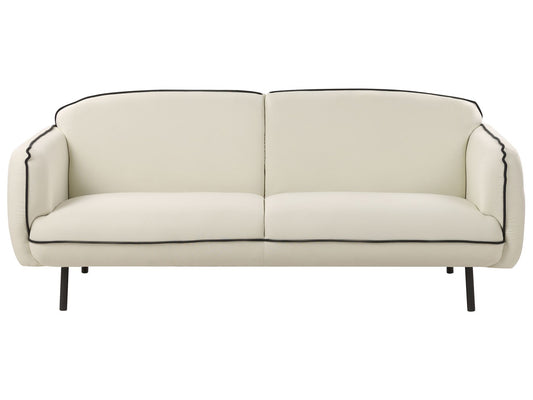 3 Seater Fabric Sofa Light Beige TONSBERG