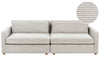 3 Seater Cord Sofa Light Grey