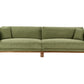 4 Seater Cord Sofa Green VENG