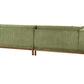 4 Seater Cord Sofa Green VENG