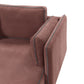 Left Hand Fabric Corner Sofa Burgundy ALTAN