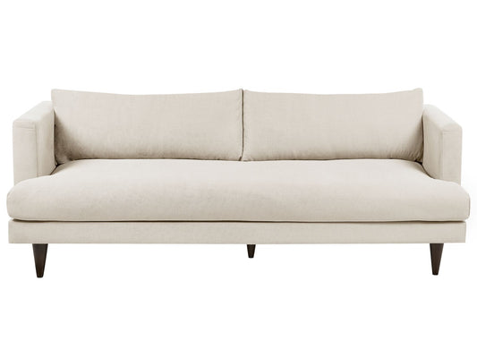 3 Seater Fabric Sofa Light Beige JARPEN