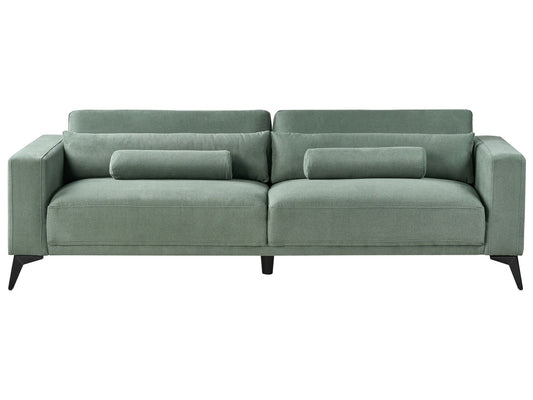 3 Seater Fabric Sofa Green ANGE