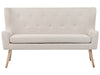2 Seater Fabric Sofa Light Beige