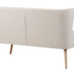 2 Seater Fabric Sofa Light Beige SKIBBY