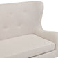 2 Seater Fabric Sofa Light Beige SKIBBY
