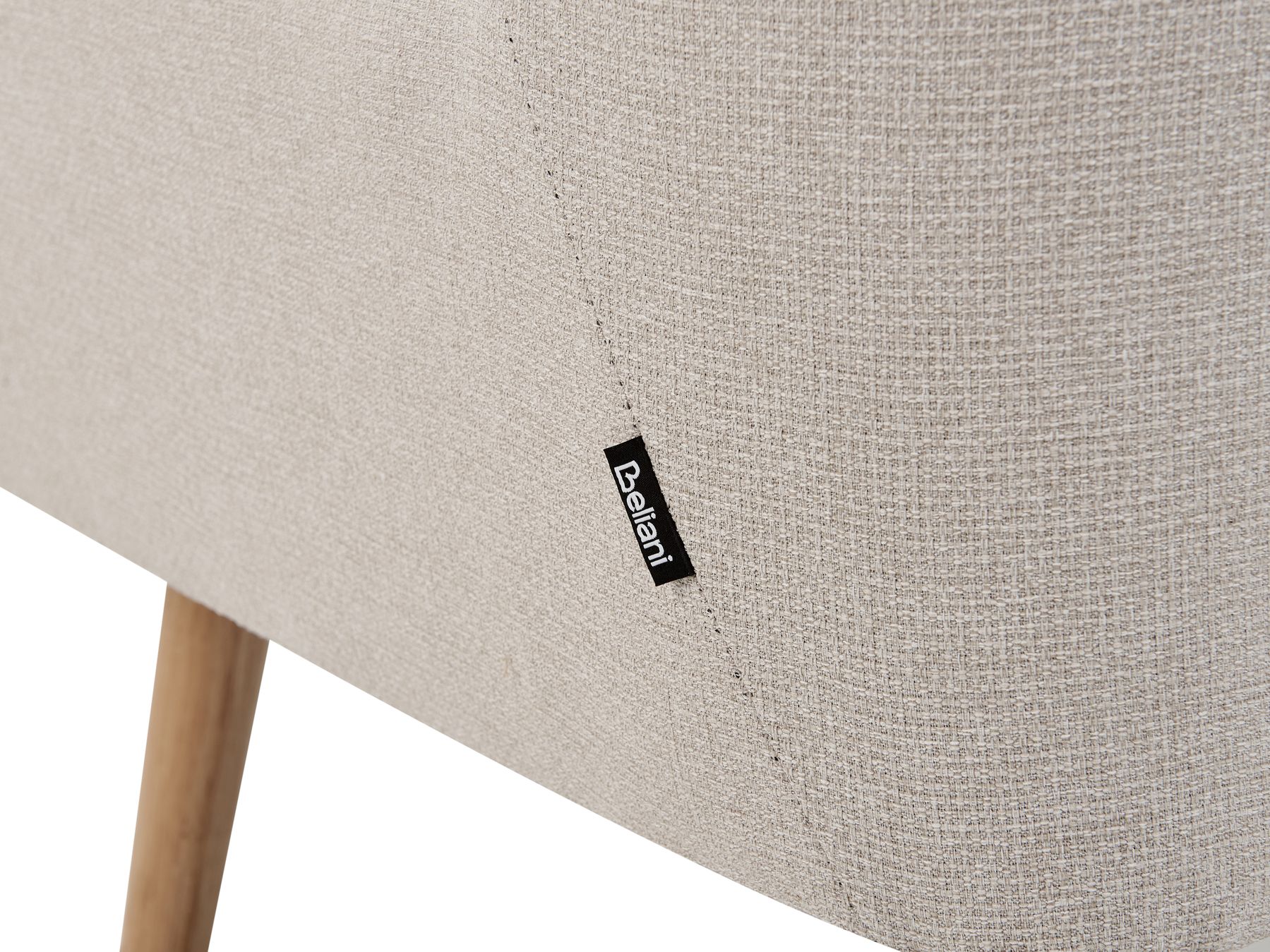 2 Seater Fabric Sofa Light Beige SKIBBY