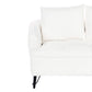 2 Seater Boucle Sofa White HOBRO