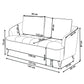 2 Seater Boucle Sofa White HOBRO