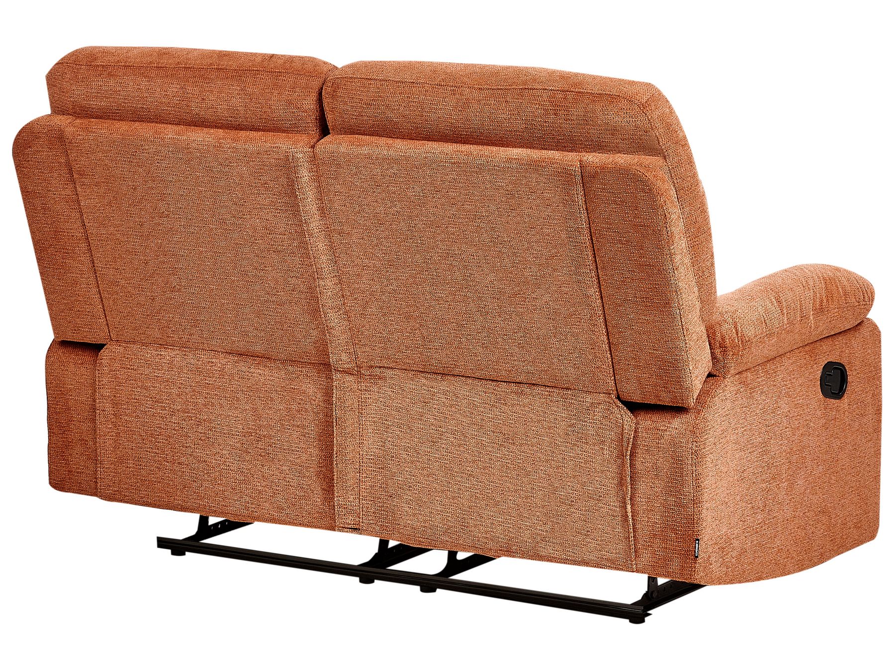 2 Seater Fabric Manual Recliner Sofa Orange BERGEN